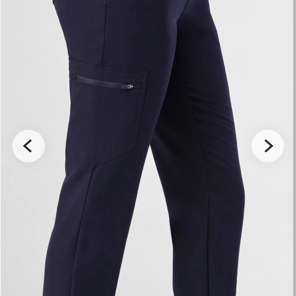 Figs Zamora Navy Blue Jogger Pants - Picture 2 of 4
